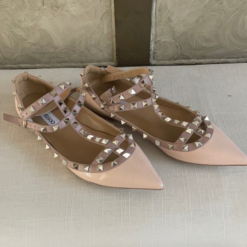 Camssoo gladiator flats